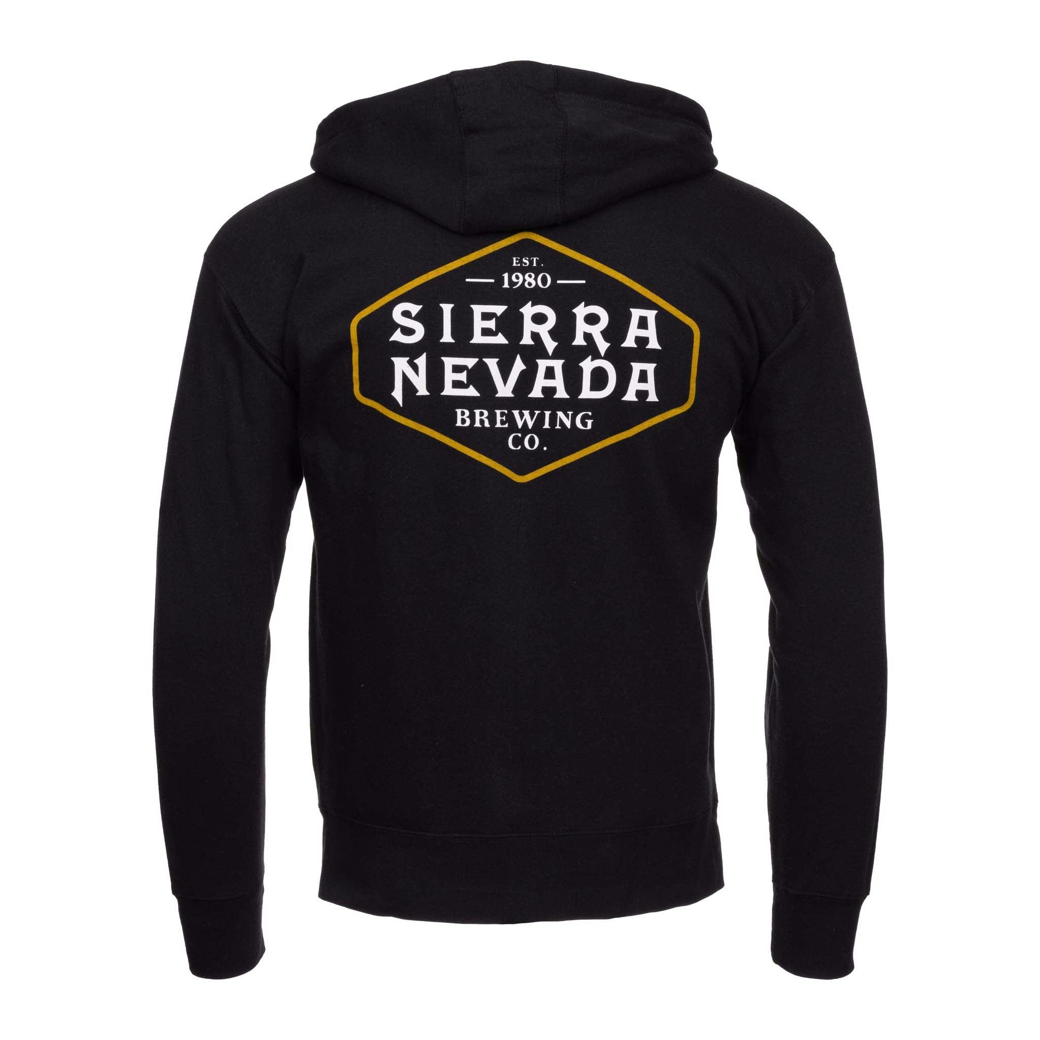 Sierra Nevada Shield Zip Hoodie Black - Back view