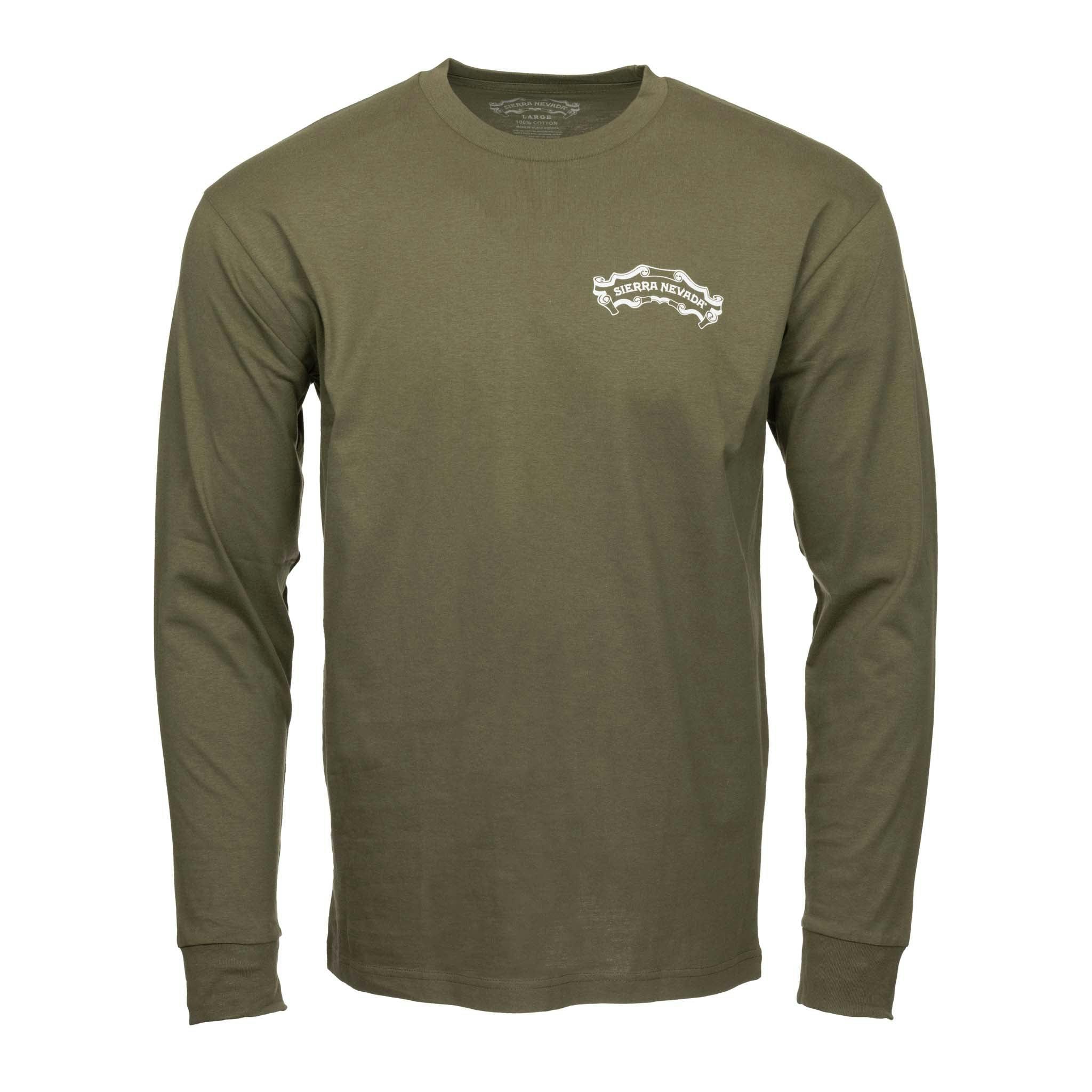 Sierra Nevada Long Sleeve Shield Dark Green - Front view