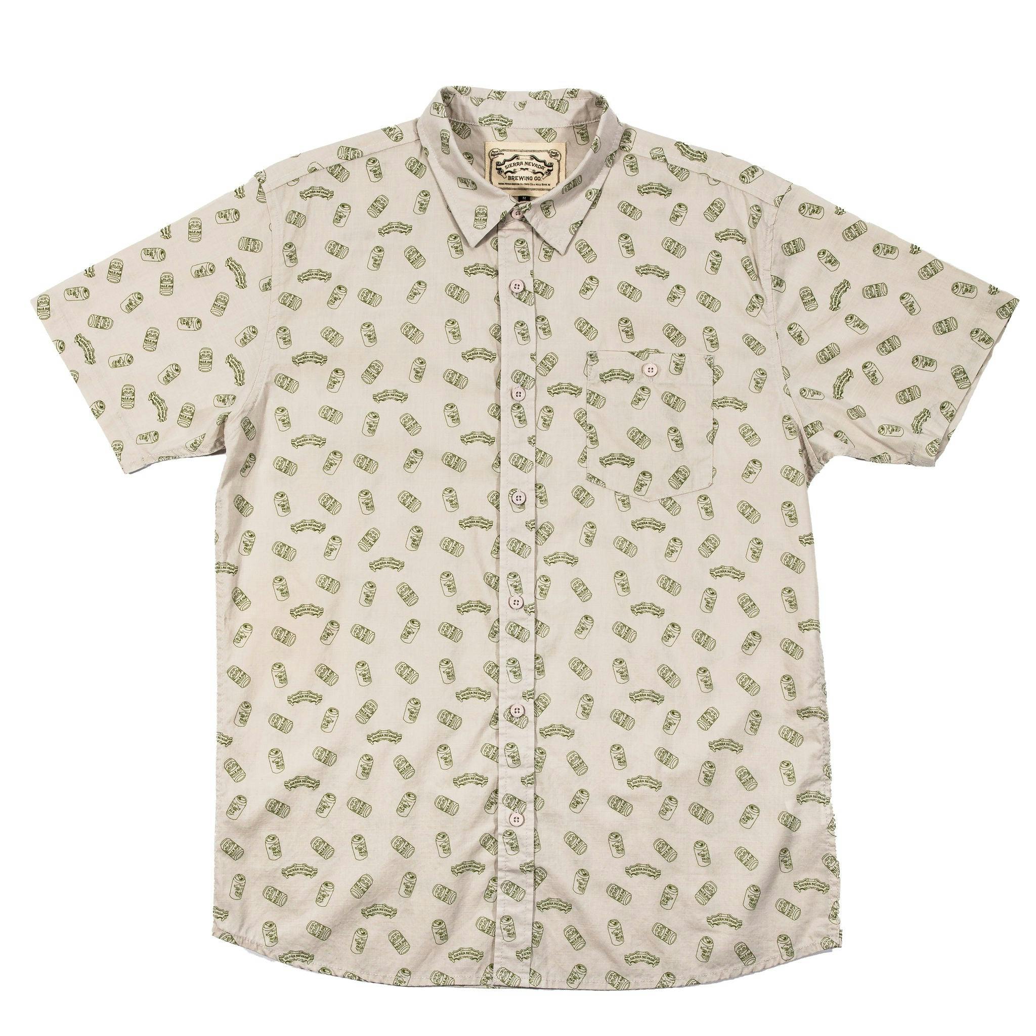 Men's Pale Ale Icon Custom Button Up