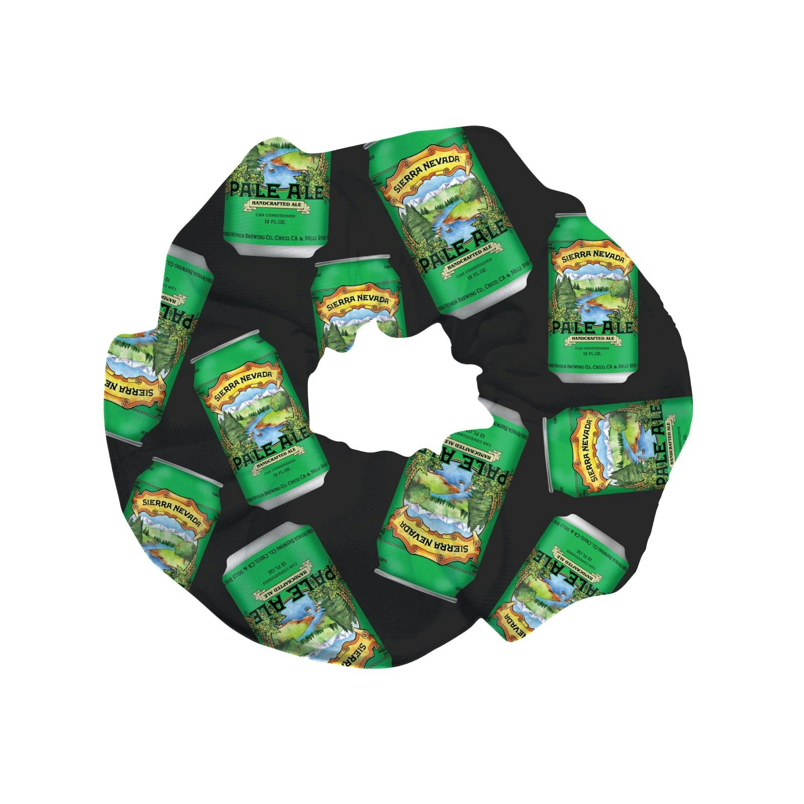 Sierra Nevada Pale Ale can black hair scrunchie